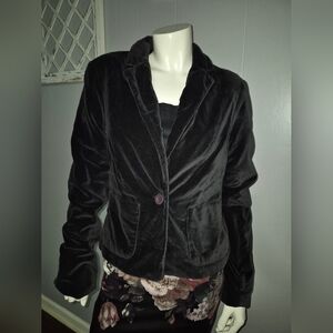 Ben Sherman Black Velvet Blazer Women's Size Large